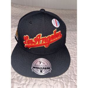 2023 Topps Lids x Mitchell & Ness Los Angeles Dodgers Fitted Hat Cap 7 3/8 Black